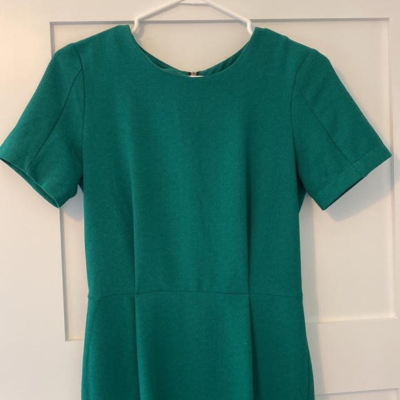Topshop Fitted Emerald Green Dress - Picture 2 of 7